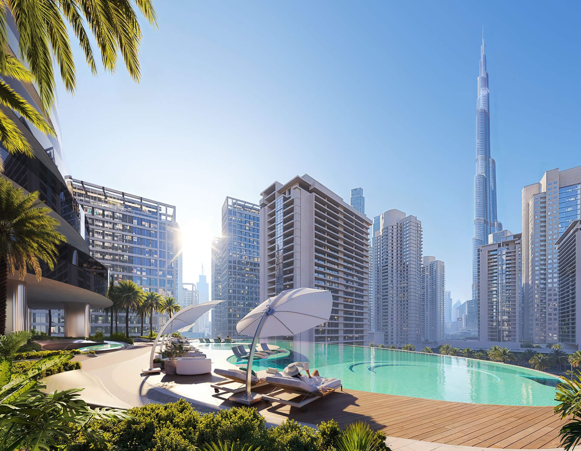 Благоустройство Binghatti Skyblade